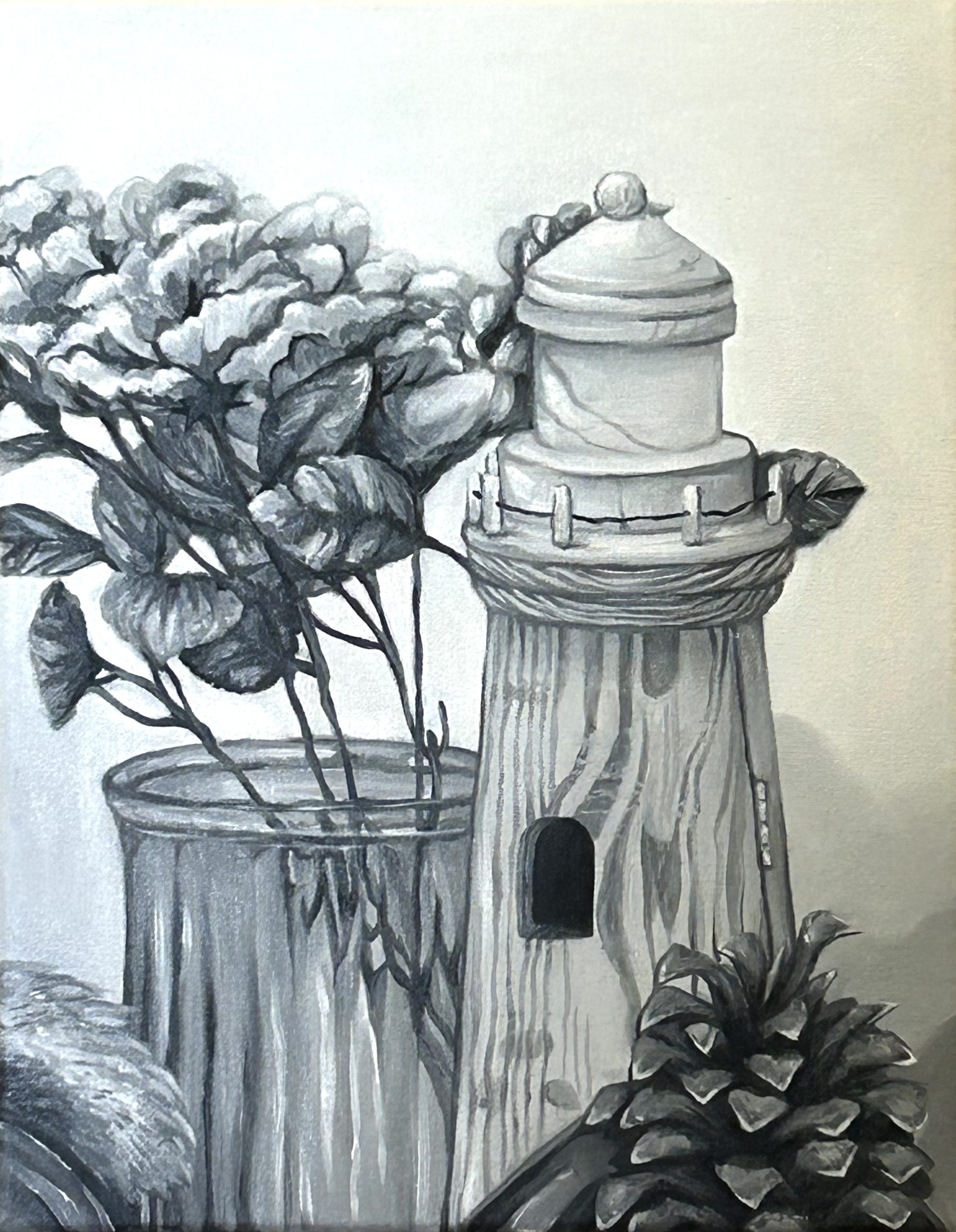 student work from Misty Bennett painting class