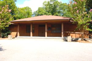 John W. Stewart Student Retreat Center front entrance
