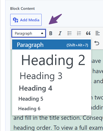 Text Style Dropdown
