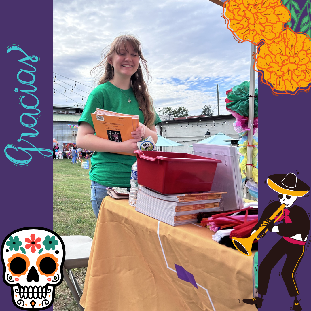 Vallo Volunteer at Dia de los Muertos Festival
