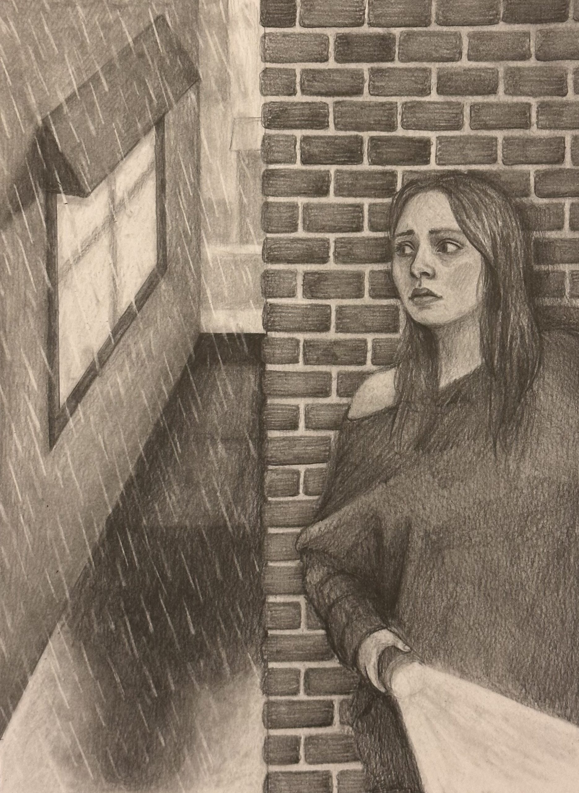 student work in Joe Bennett's Drawing class