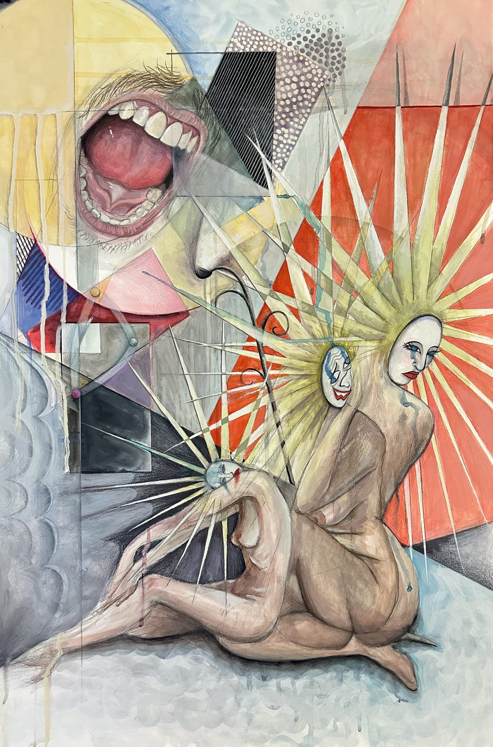 student work in Joe Bennett's Drawing class