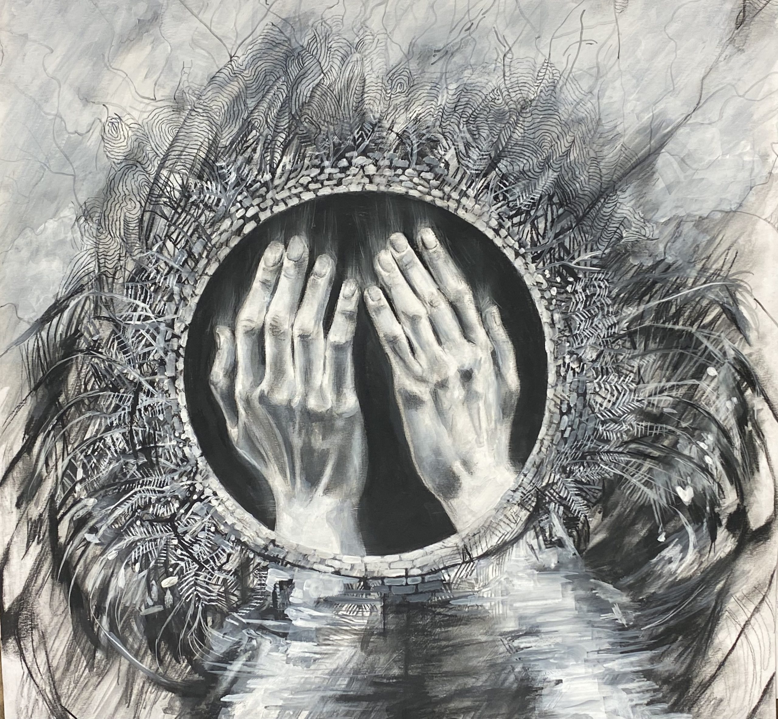 student work in Joe Bennett's Drawing class