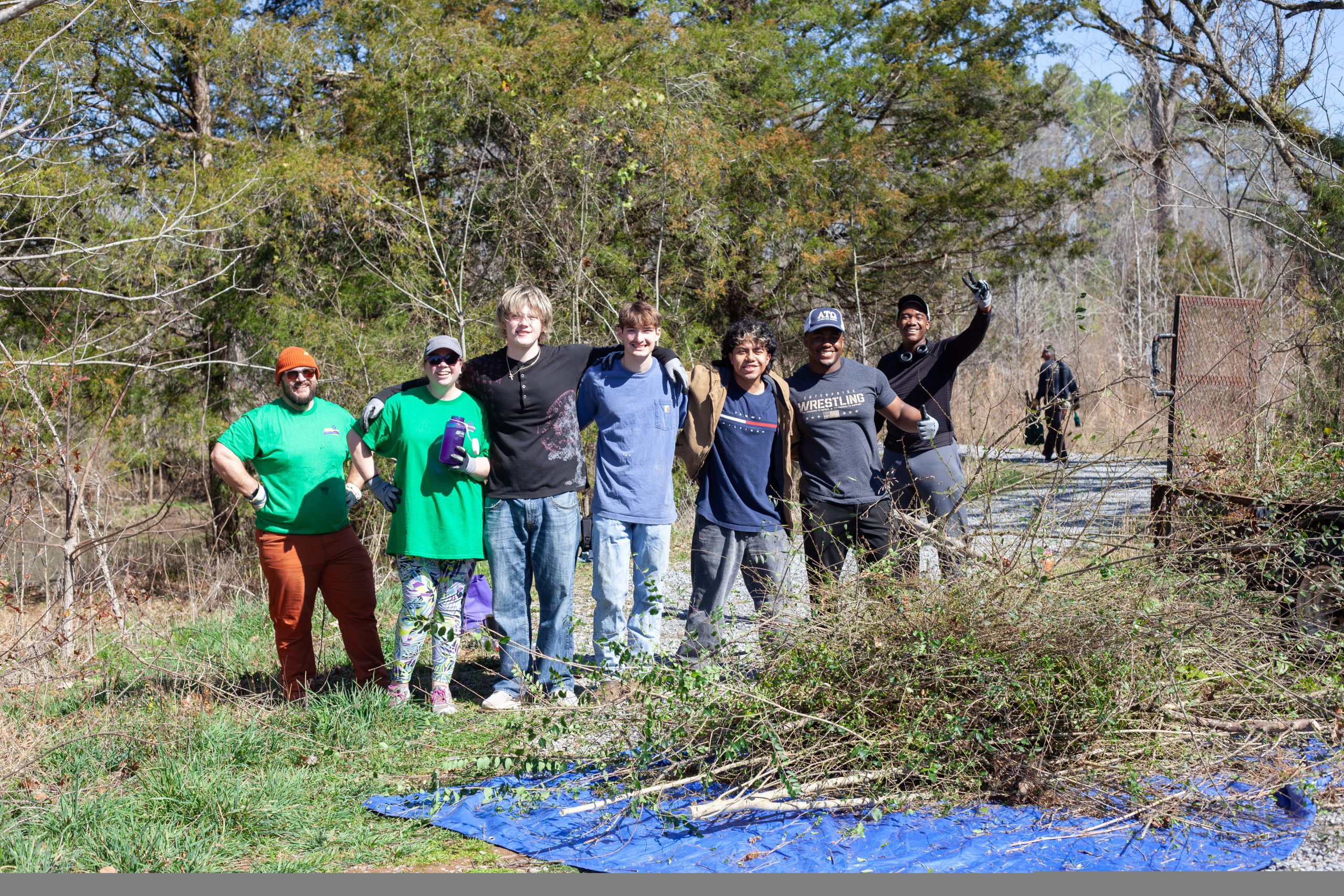 Vallo Volunteers at Shoal Creek Park Privet Pull 2.28.2026