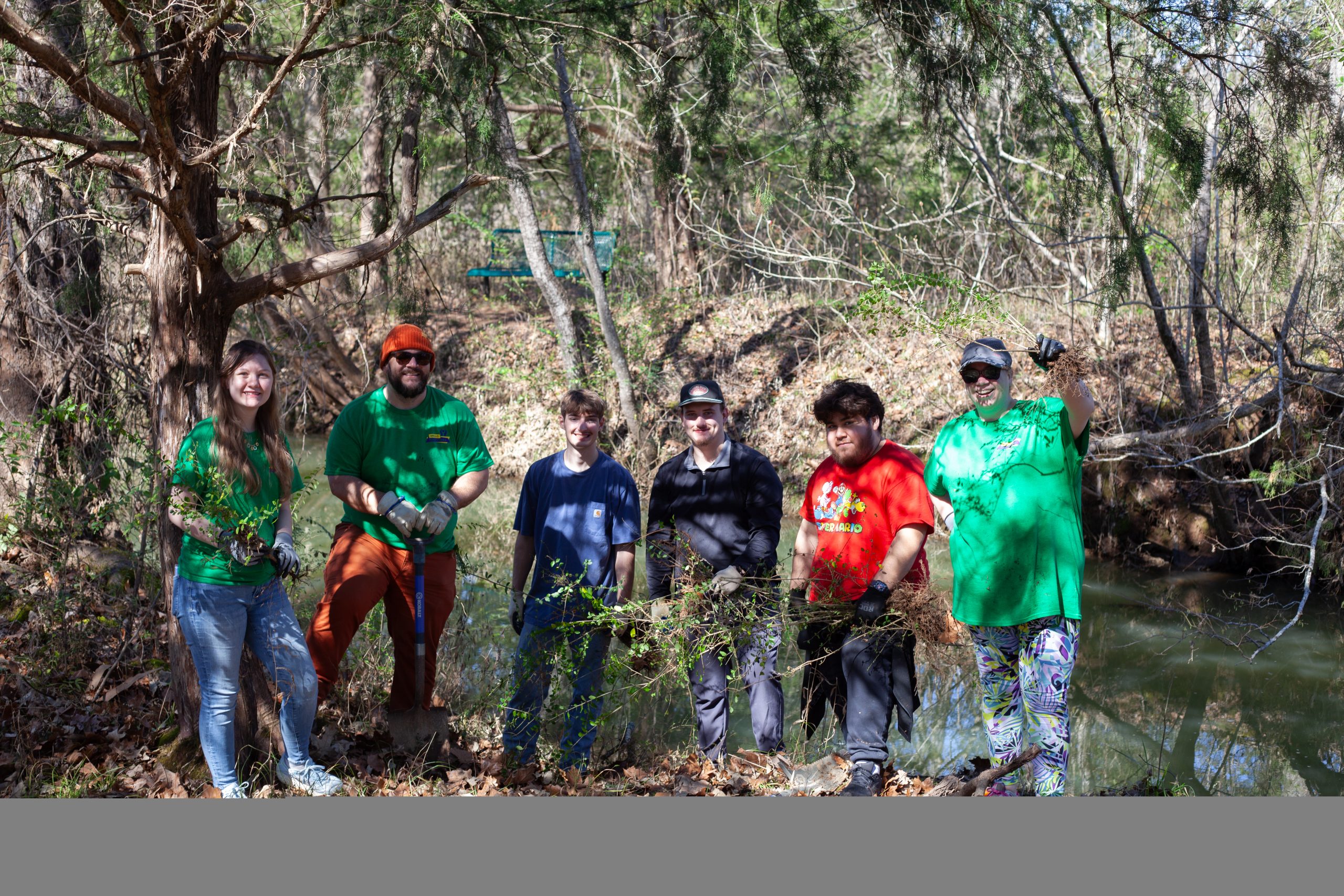 Vallo Volunteers at Shoal Creek Park Privet Pull 2.28.2026