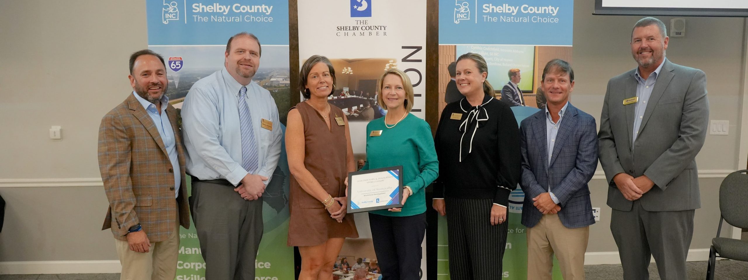University of Montevallo Recognized at Shelby County Chamber Workforce Development Luncheon